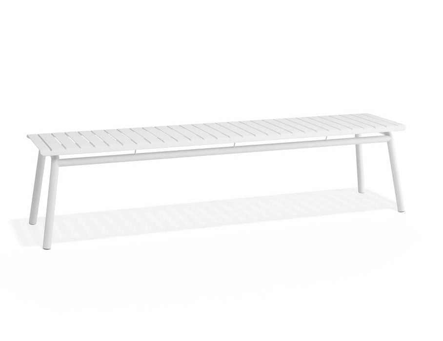 Roku Bench 190cm - Outdoor - White - Bench with Husk Cushion