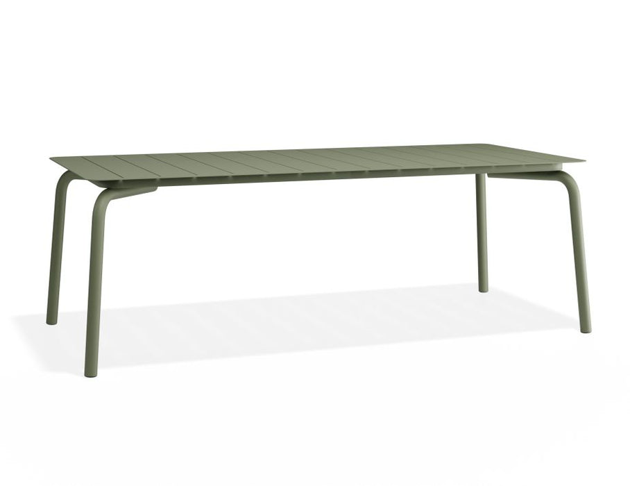 Roku Dining Table 220cm - Outdoor - Matte Eucalyptus Green