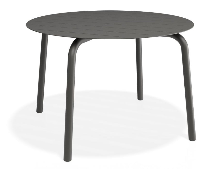 Roku Round Dining Table 120cm - Outdoor - Matte Charcoal