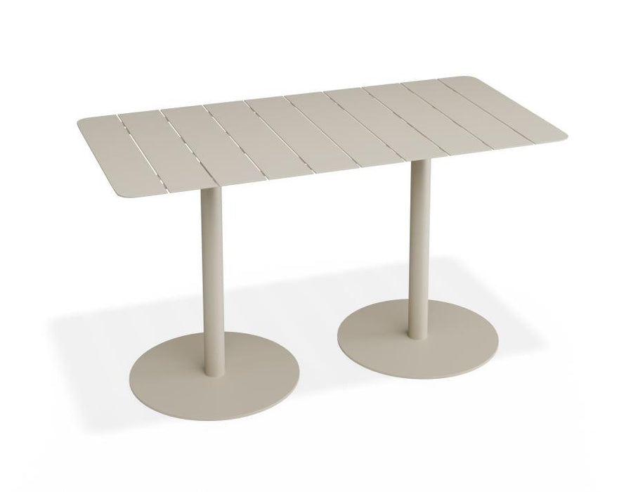 Roku Rectangle Cafe Table - Outdoor - Latte