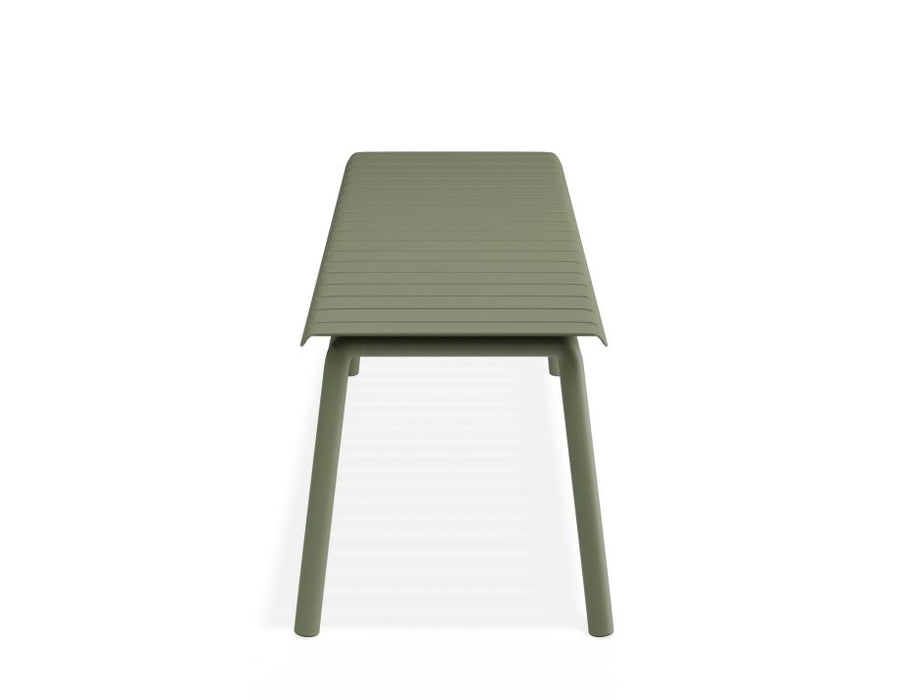 Roku Bench 120cm - Outdoor - Eucalyptus Green - Bench with Green Cushion