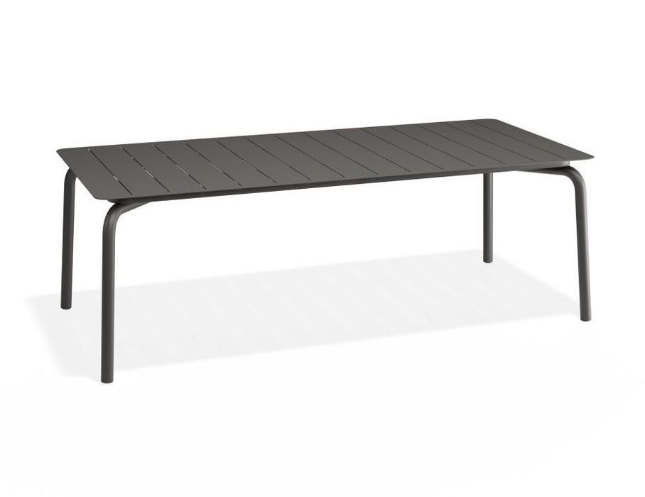 Roku Dining Table 220cm - Outdoor - Matte Charcoal