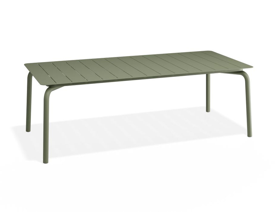 Roku Dining Table 220cm - Outdoor - Matte Eucalyptus Green