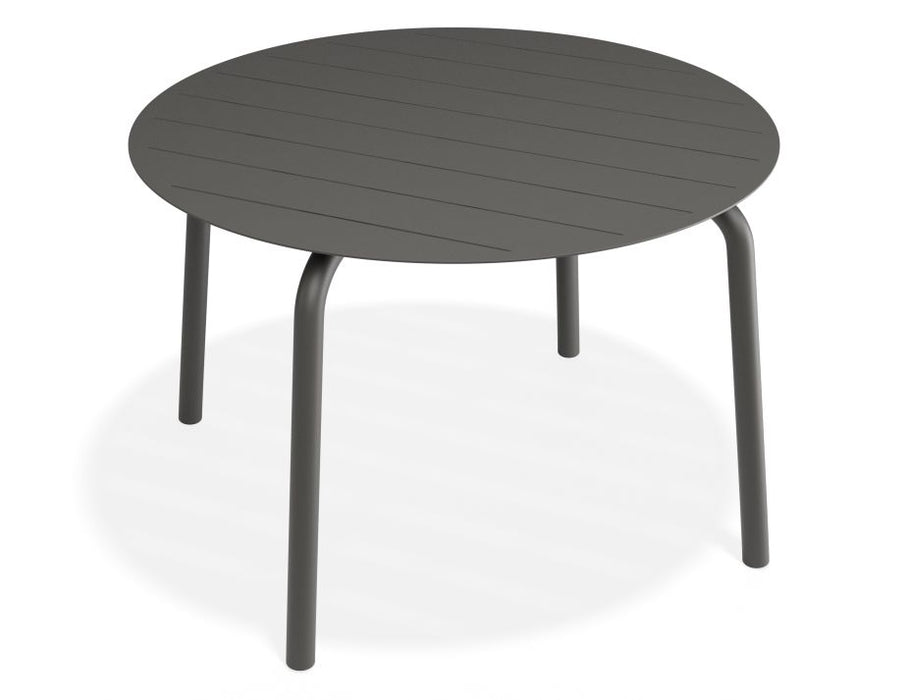 Roku Round Dining Table 120cm - Outdoor - Matte Charcoal