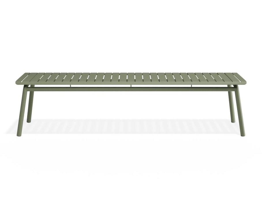 Roku Bench 190cm - Outdoor - Eucalyptus Green - Bench with Granite Grey Cushion