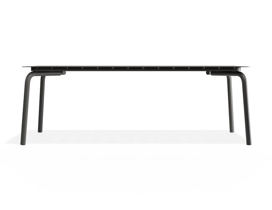 Roku Dining Table 220cm - Outdoor - Matte Charcoal