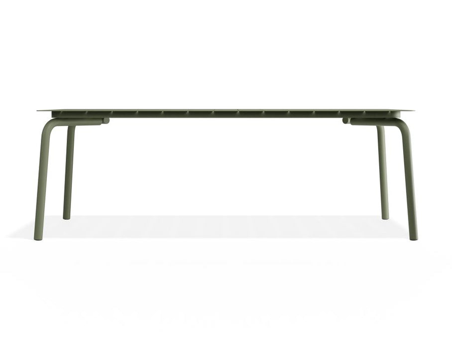 Roku Dining Table 220cm - Outdoor - Matte Eucalyptus Green