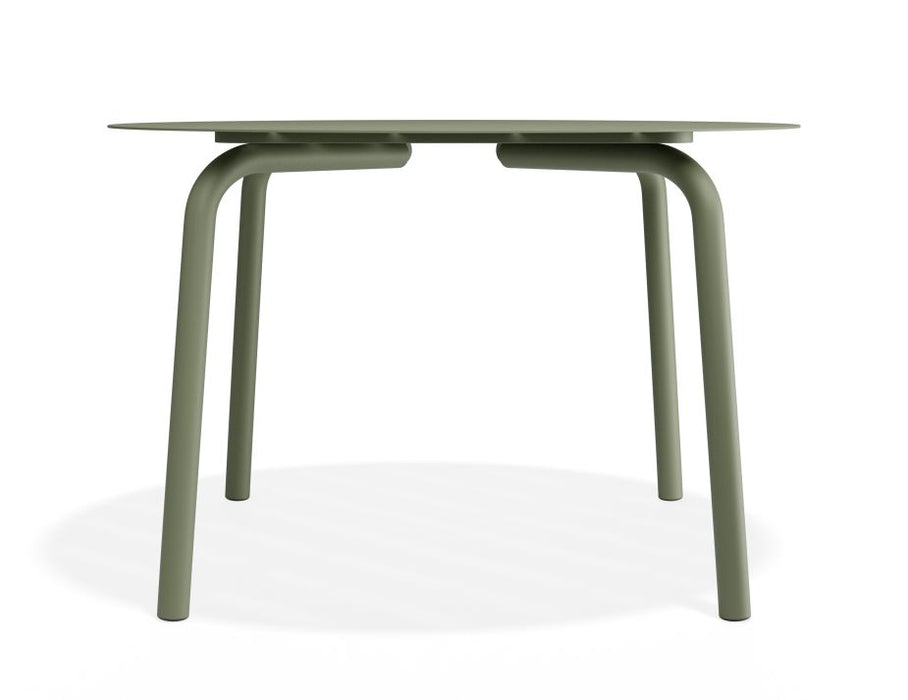 Roku Round Dining Table 120cm - Outdoor - Matte Eucalyptus Green