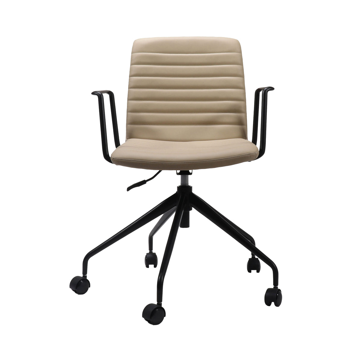 Pixel 5 Star Breakout & Meeting Chair With Arms - Almond/Black