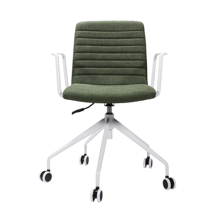 Pixel 5 Star Breakout & Meeting Chair With Arms - Olive/White