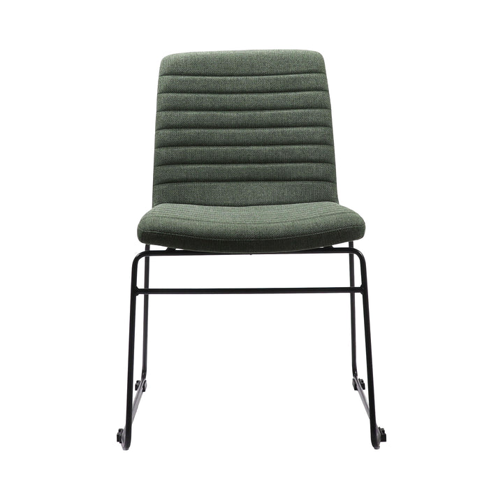 Pixel Sled Chair - Olive/Black