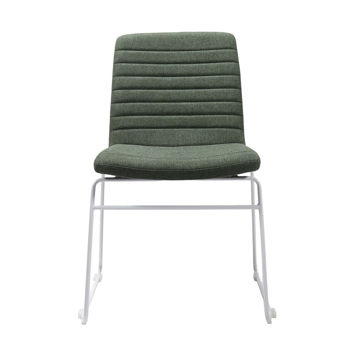 Pixel Sled Chair - Olive/White