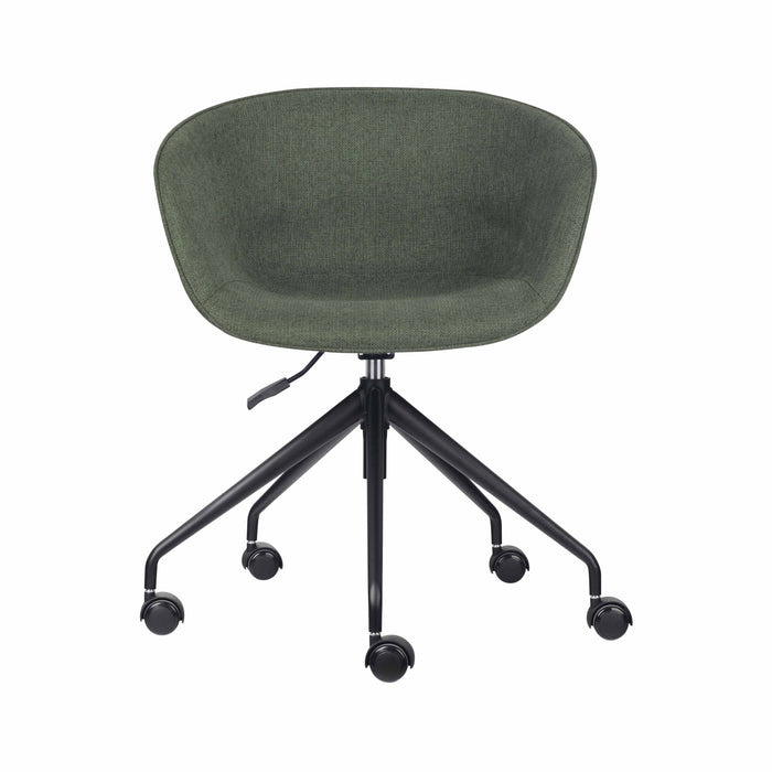 Pixel Tub Chair On 5 Star Base - Olive/Black