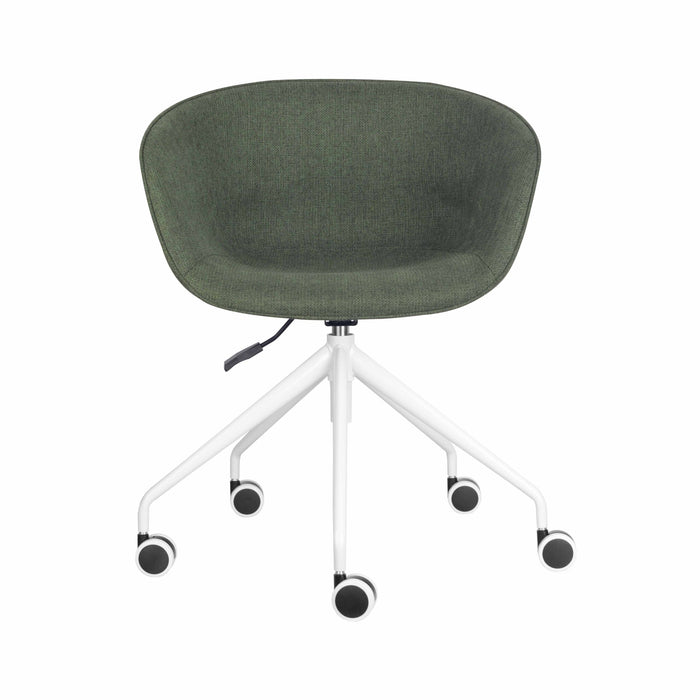 Pixel Tub Chair On 5 Star Base - Olive/White