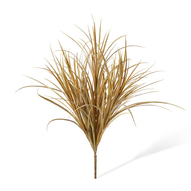 Grass Bush Pack of 12 - Light Brown, 64cm (H)