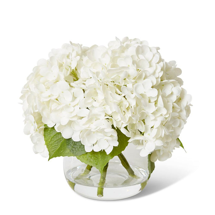 Hydrangea Classic White - White/Clear, 26cm (H)