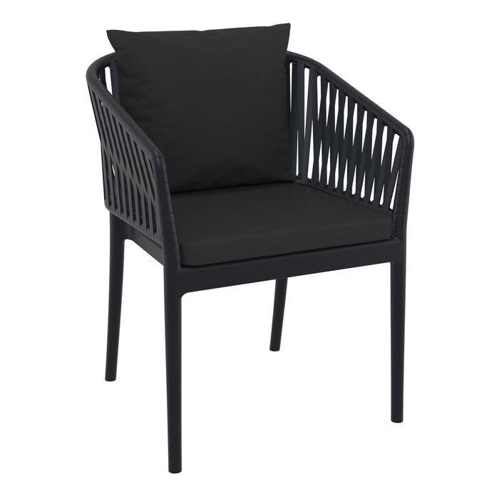 Siesta Portofino Armchair - Black with Black Cushions