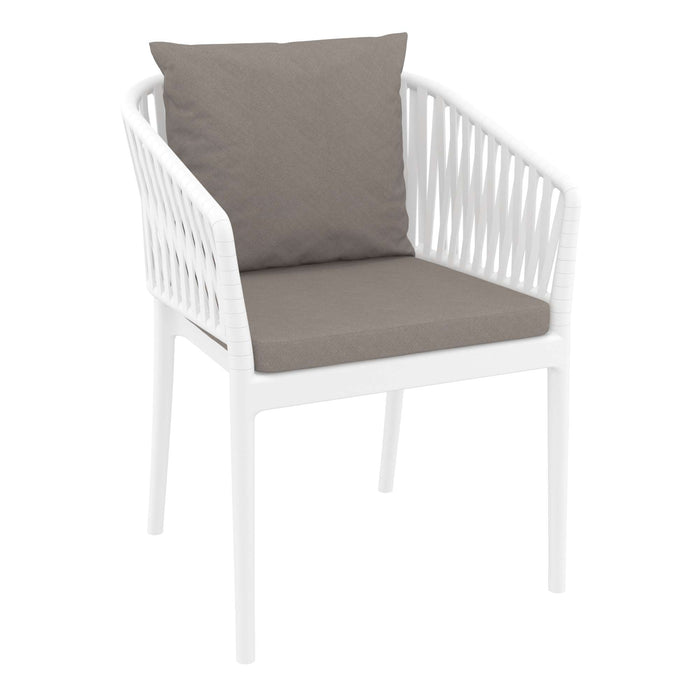 Siesta Portofino Armchair - Black/Olive Green with Light Brown Cushions