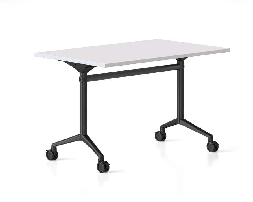 Typhoon Flip Top Table - 1200mm W x 600mm D - Natural White