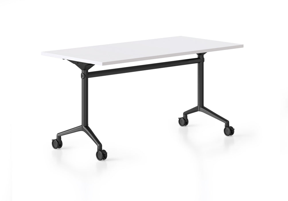 Typhoon Flip Top Table - 1800mm W x 750mm D - Natural White
