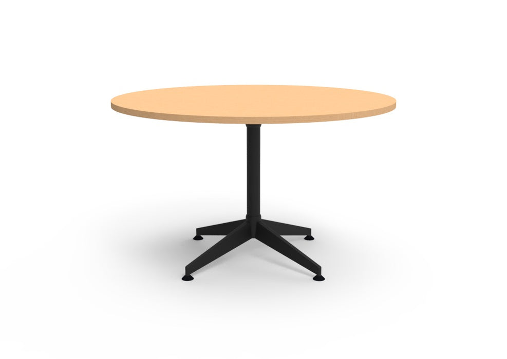 Typhoon 4 Star Round Meeting Table - 1200mm Dia - Beech