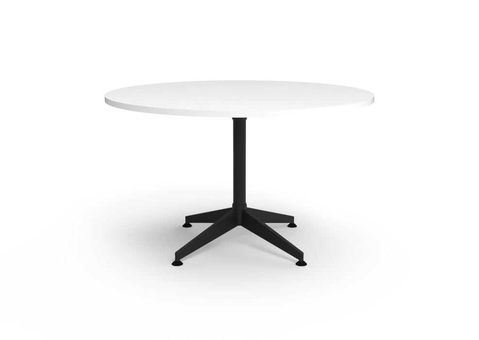 Typhoon 4 Star Round Meeting Table - 1200mm Dia - Natural White