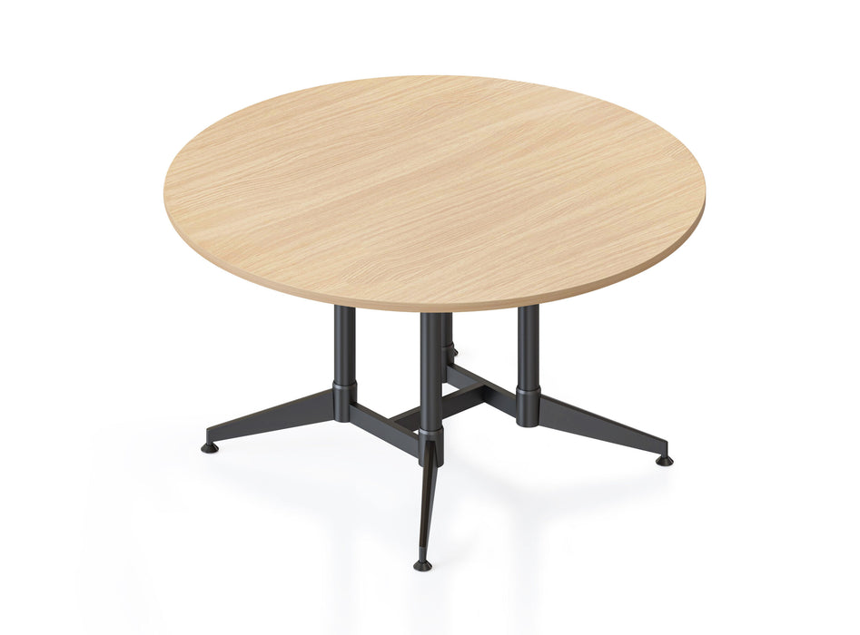 Typhoon Round Meeting Table - 1500mm Dia - Natural Oak