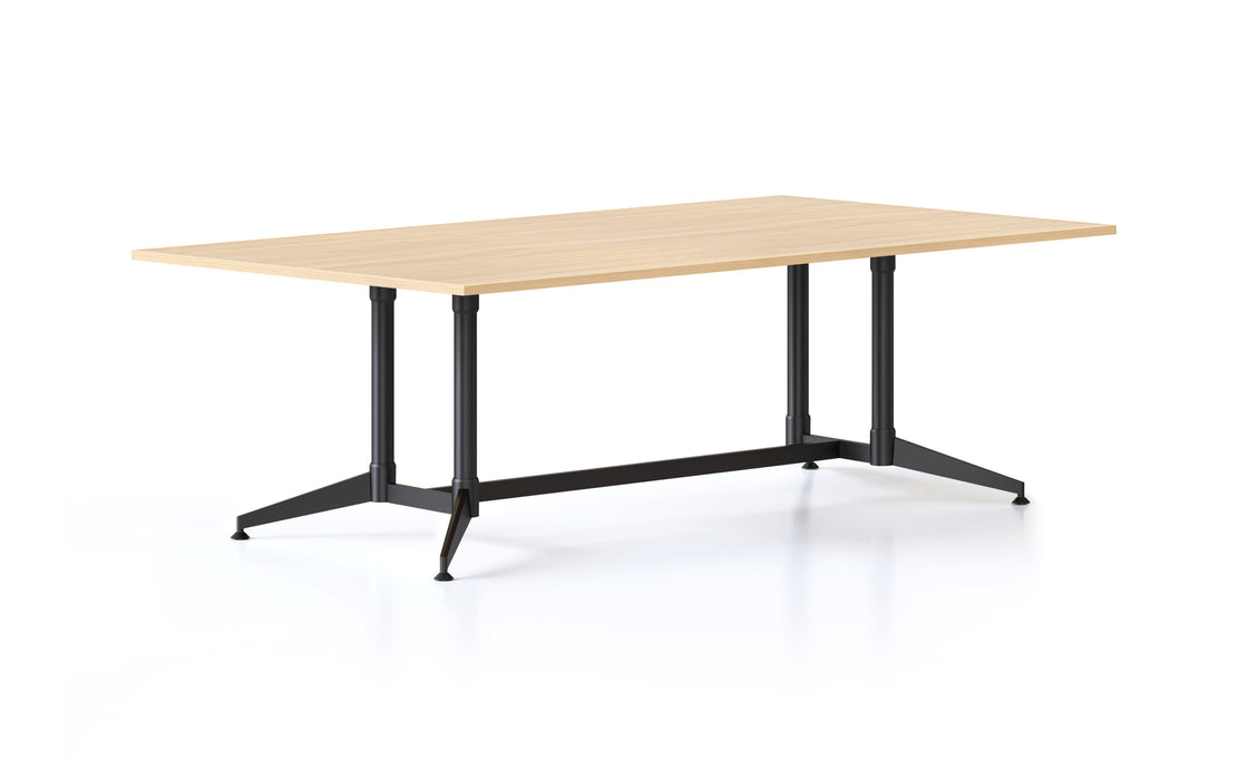 Typhoon Boardroom Table - 2400mm W x 1200mm D - Natural Oak