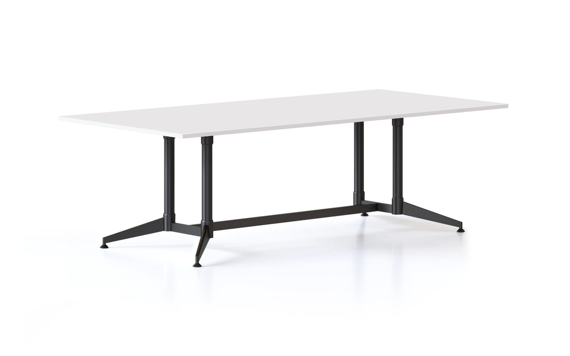 Typhoon Boardroom Table - 2400mm W x 1200mm D - Natural White