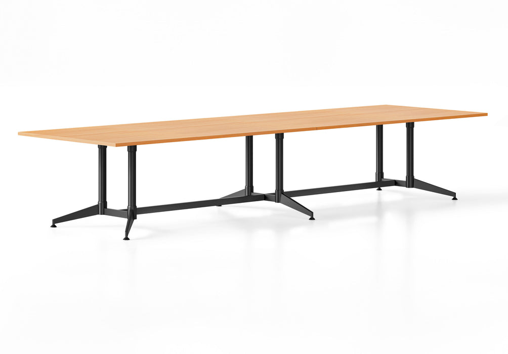 Typhoon Boardroom Table - 3200mm W x 1200mm D - Beech