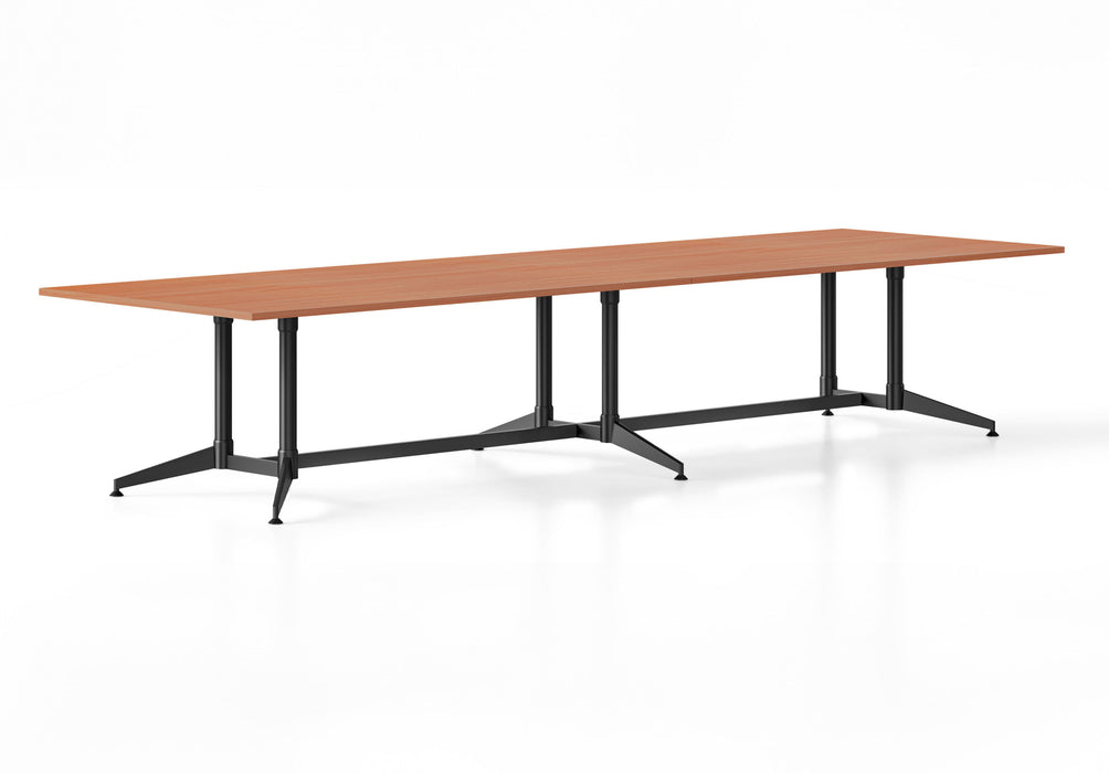 Typhoon Boardroom Table - 3200mm W x 1200mm D - Cherry