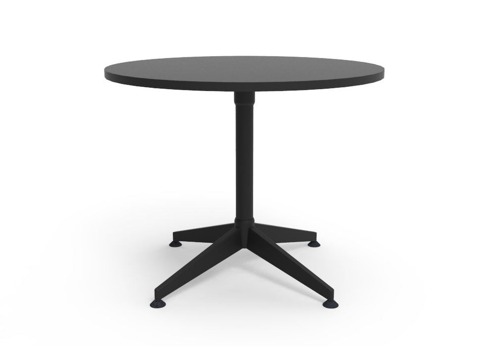 Typhoon 4 Star Round Meeting Table - 900mm Dia - Black