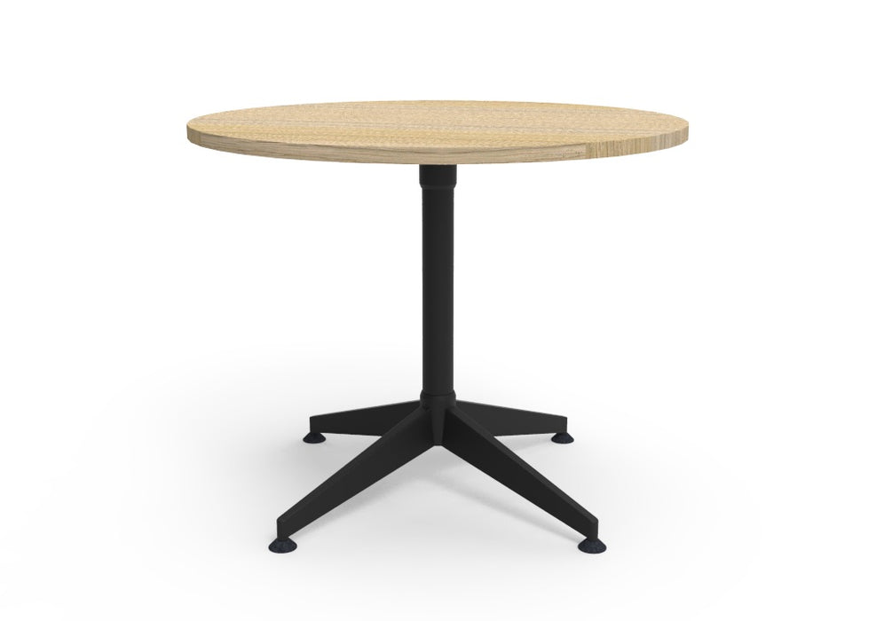 Typhoon 4 Star Round Meeting Table - 900mm Dia - Natural Oak