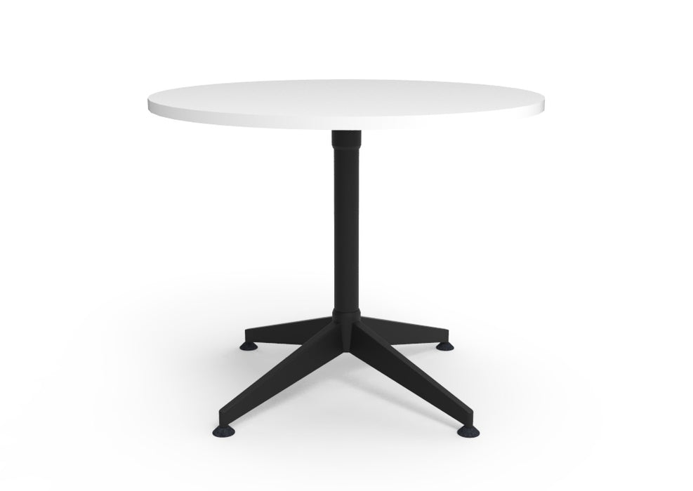 Typhoon 4 Star Round Meeting Table - 900mm Dia - Natural White