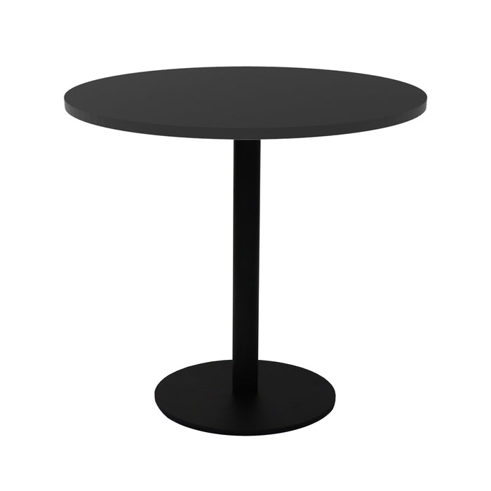Estilo Round Table - 900mm Dia - Black - Black P/C