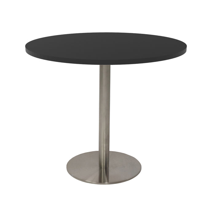 Estilo Round Table - 900mm Dia - Black - Stainless Steel
