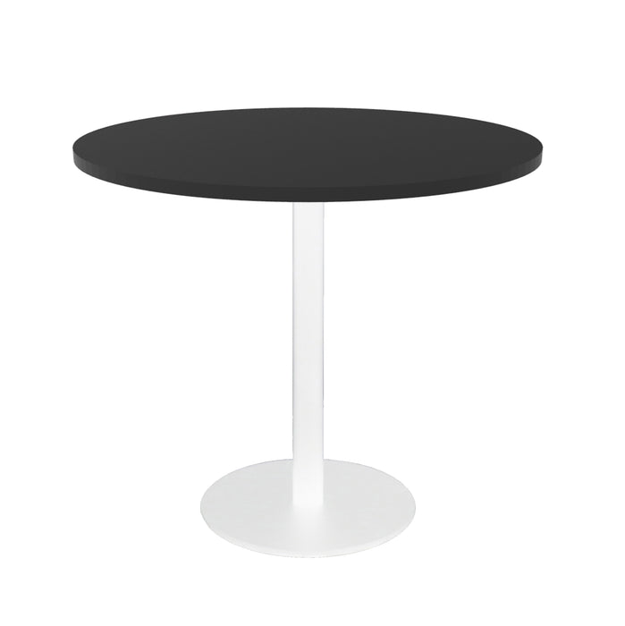 Estilo Round Table - 900mm Dia - Black - White P/C