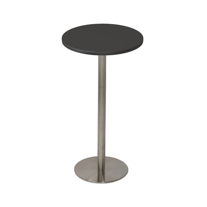 Estilo Round Dry Bar Table - Black - Stainless Steel