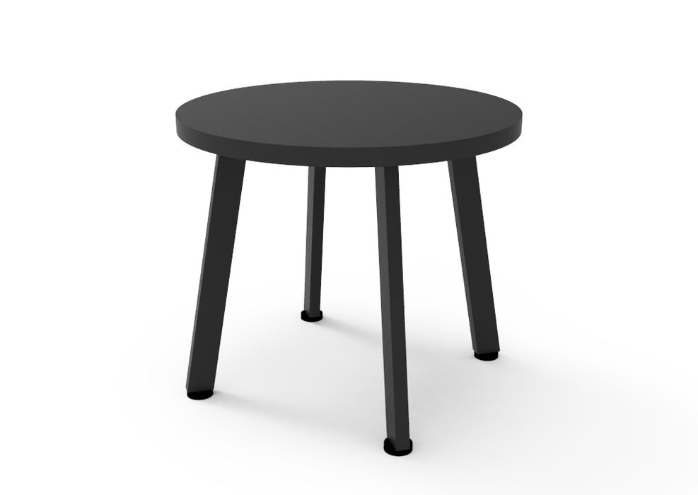 Eternity Round Coffee Table - 500mm Dia x 450mm H - Black - Black P/C