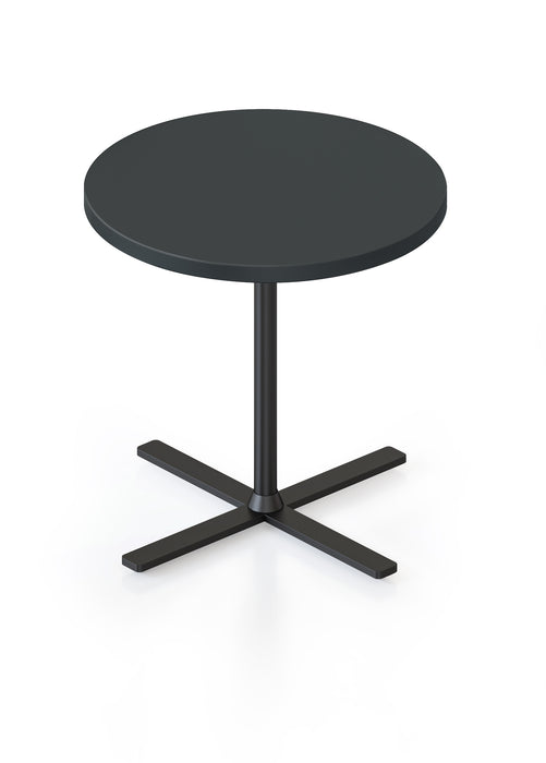 Kolo Side & Coffee Table - 500mm Dia x 457mm H - Black - Black P/C