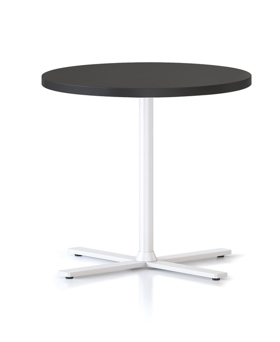 Kolo Side & Coffee Table - 500mm Dia x 457mm H - Black - White P/C