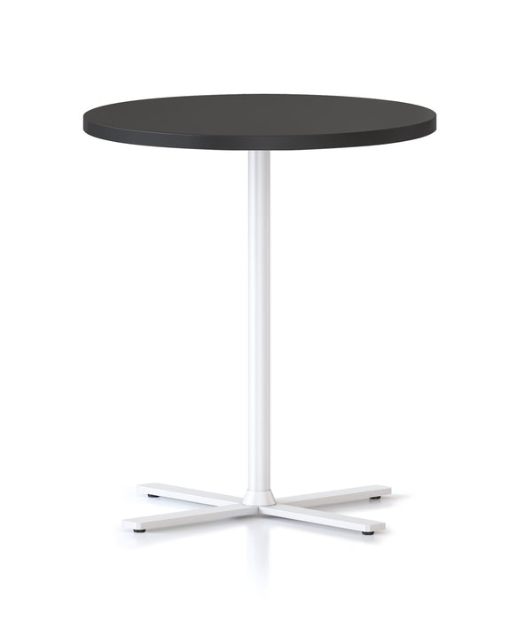 Kolo Side & Coffee Table - 500mm Dia x 587mm H - Black - White P/C