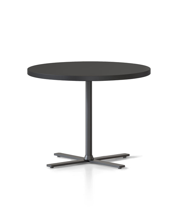 Kolo Side & Coffee Table - 600mm Dia x 457mm H - Black - Black P/C