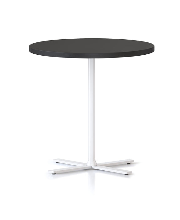 Kolo Side & Coffee Table - 600mm Dia x 587mm H - Black - White P/C