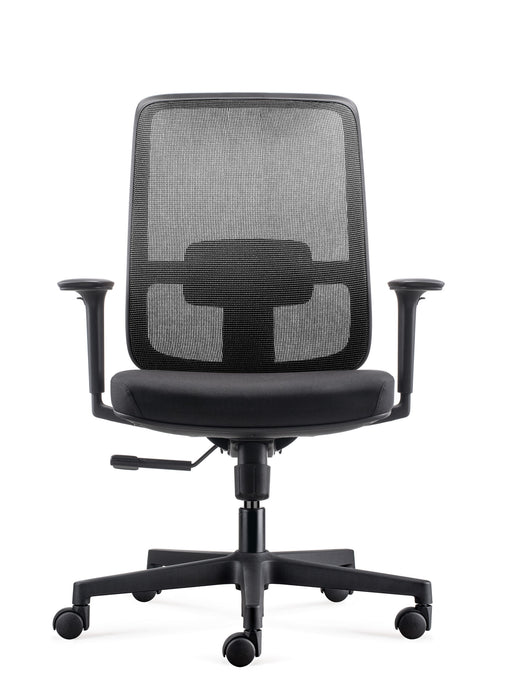 Lotto Medium Back Operator Chair - Black Frame