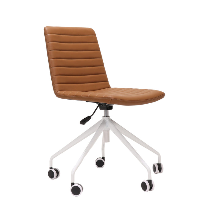 Pixel Swivel 5 Star Base Breakout & Meeting Chair - Amber/White