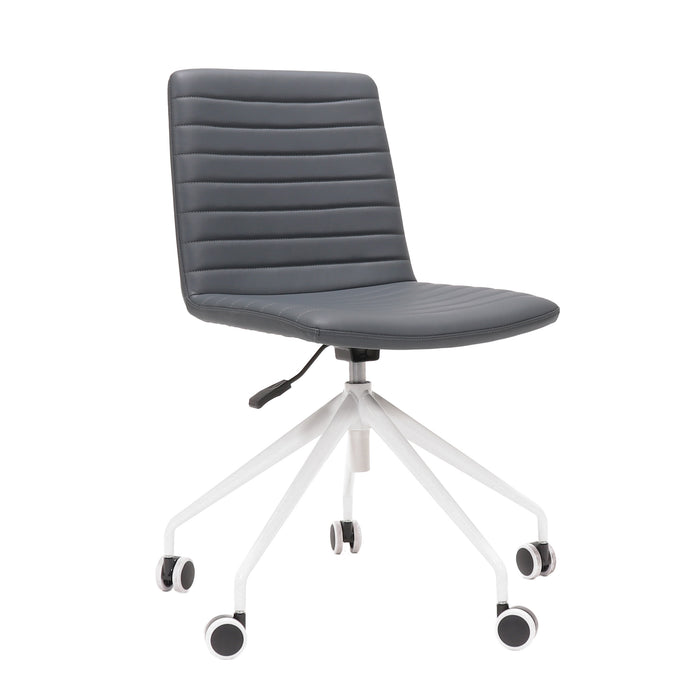 Pixel Swivel 5 Star Base Breakout & Meeting Chair - French Navy/White
