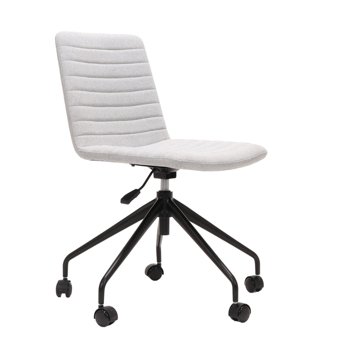 Pixel Swivel 5 Star Base Breakout & Meeting Chair - Light Grey/Black