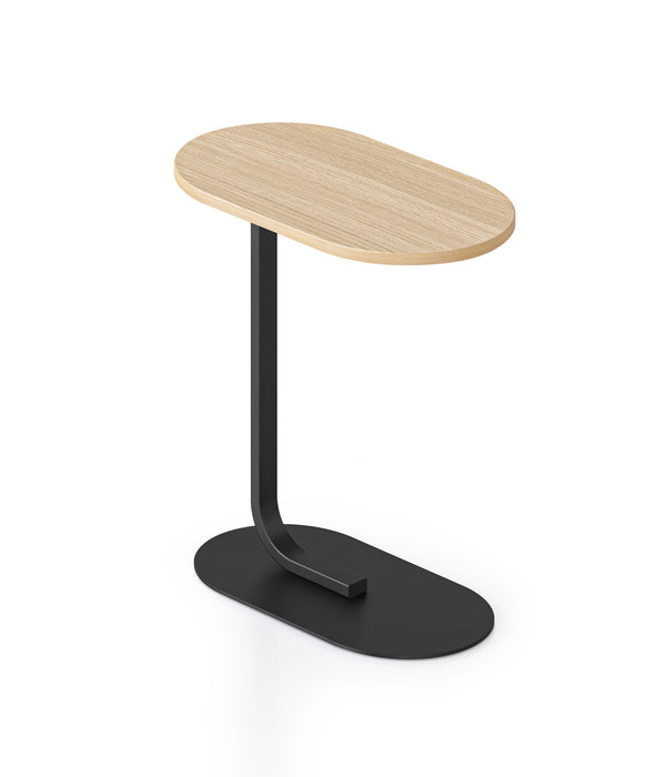 Selene Side Table - Natural Oak - Black P/C