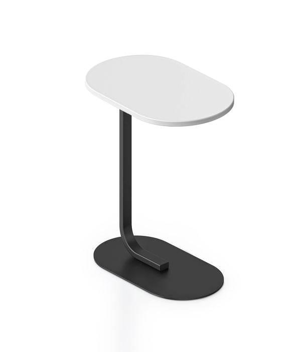 Selene Side Table - Natural White - Black P/C